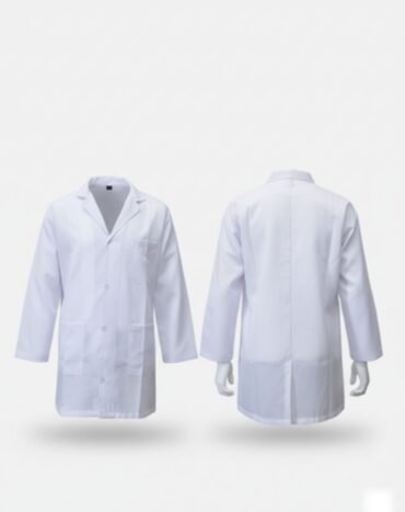 RS0LC0131 – Premium Cotton Lab Coat for Hospital & Laboratory Professionals