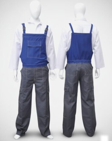RS0BP031 – Durable Poly Cotton Bib Pants for Automotive & Industrial Workwear